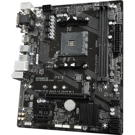 GIGABYTE A320M-S2H - Carte mère Micro-ATX Socket AM4 | Cyberoccaz