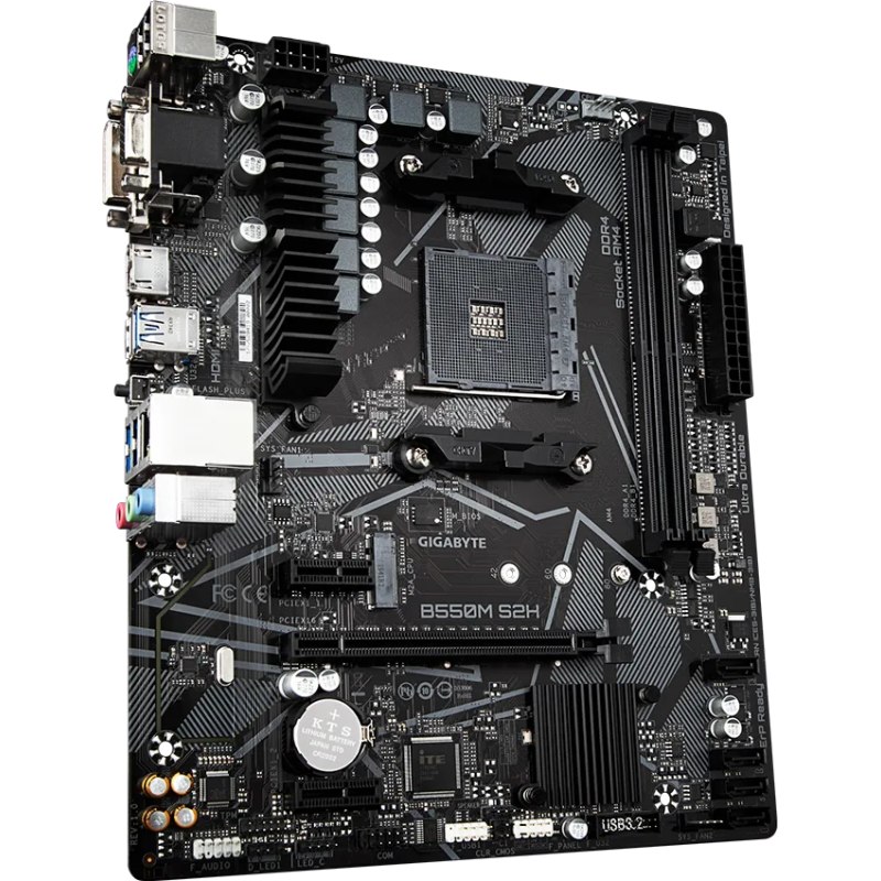 GIGABYTE B550M S2H - Carte mère Micro-ATX Socket AM4 | Cyberoccaz